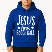 Jesus And Bocce Ball Gift Hoodie thumb 2