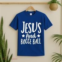 Jesus And Bocce Ball Gift T-Shirt thumb 2