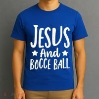 Jesus And Bocce Ball Gift T-Shirt thumb 3