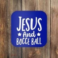 Jesus And Bocce Ball Gift Coaster thumb 0
