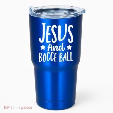 Jesus And Bocce Ball Gift Tumbler