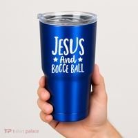 Jesus And Bocce Ball Gift Tumbler thumb 2