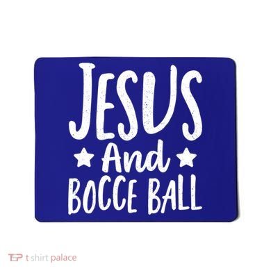 Jesus And Bocce Ball Gift Mousepad