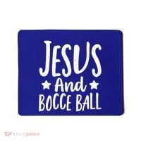 Jesus And Bocce Ball Gift Mousepad thumb 0