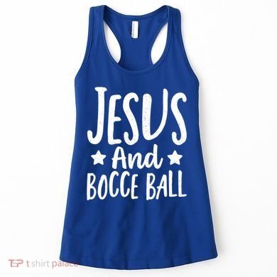 Jesus And Bocce Ball Gift Women's Tank Top