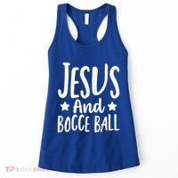 Jesus And Bocce Ball Gift Women's Tank Top thumb 0