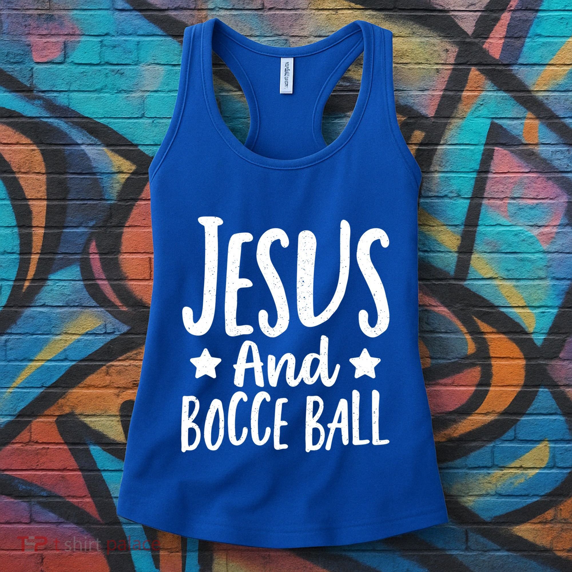 Jesus And Bocce Ball Gift Women's Tank Top