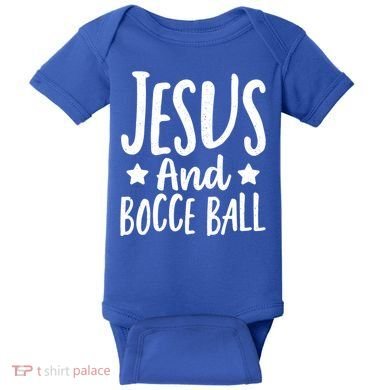 Jesus And Bocce Ball Gift Baby Bodysuit