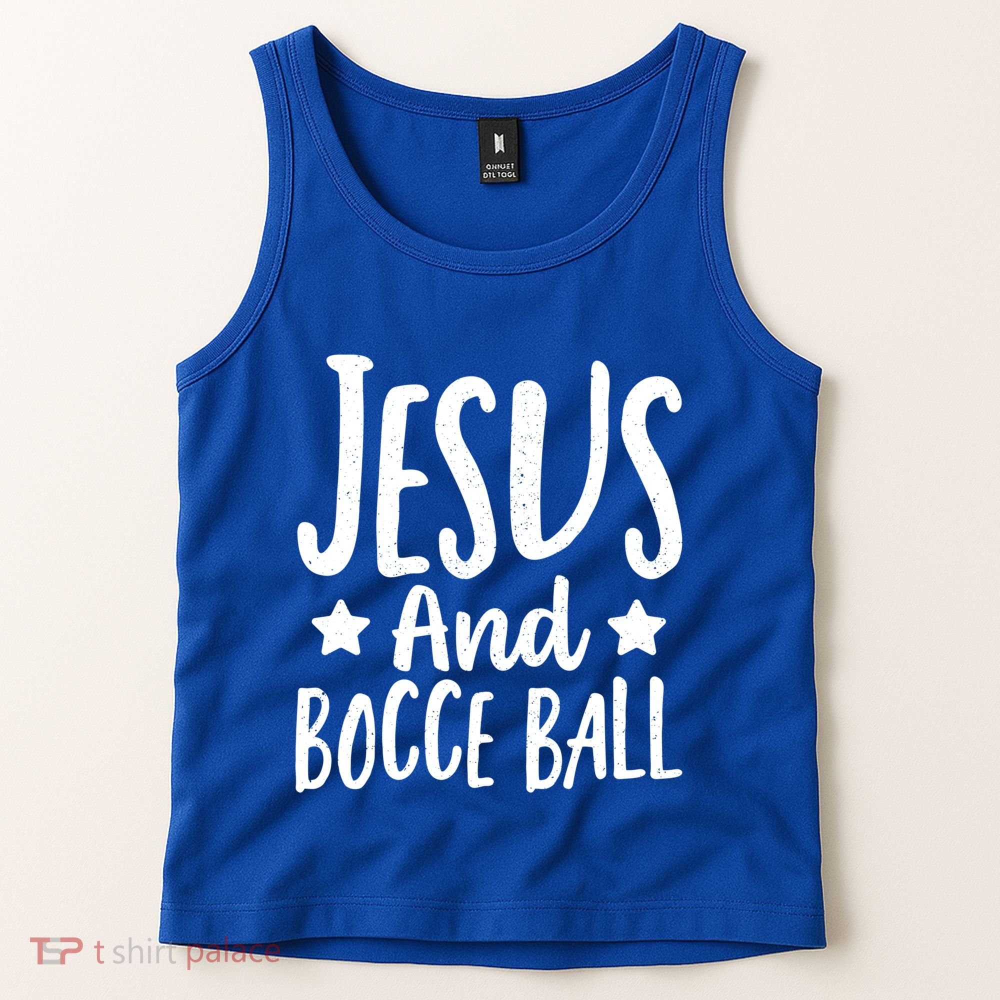 Jesus And Bocce Ball Gift Tank Top