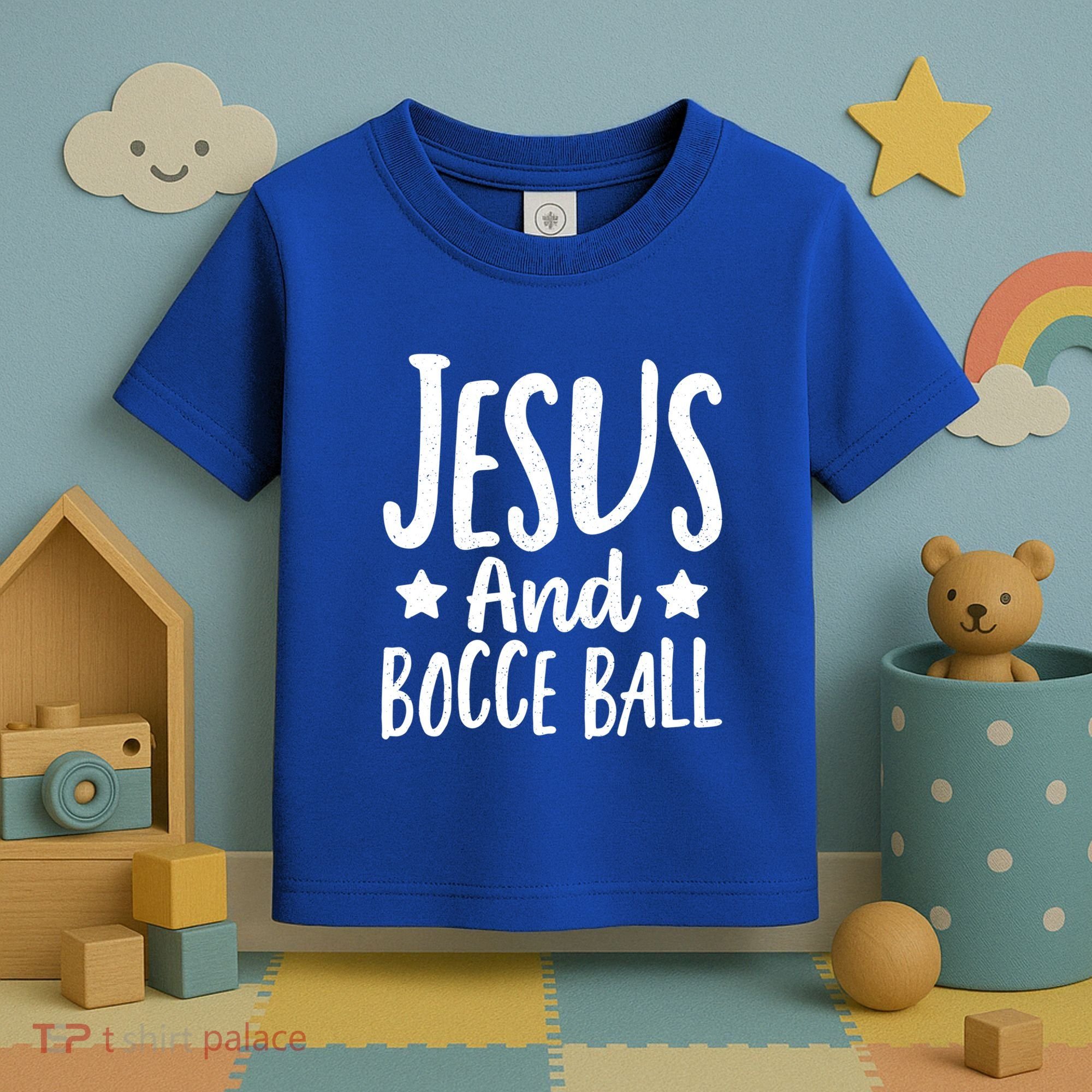 Jesus And Bocce Ball Gift Toddler T-Shirt