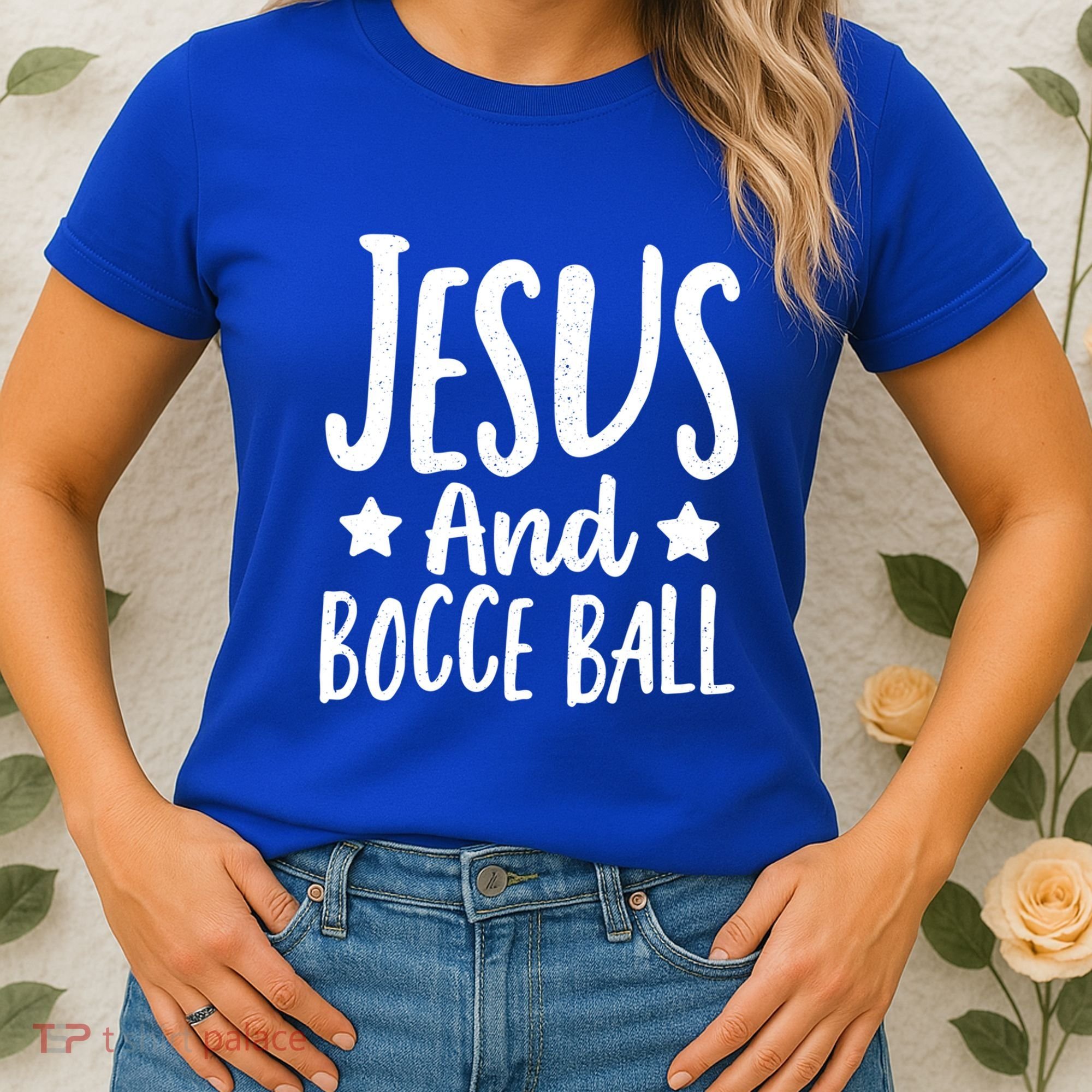 Jesus And Bocce Ball Gift Women's T-Shirt