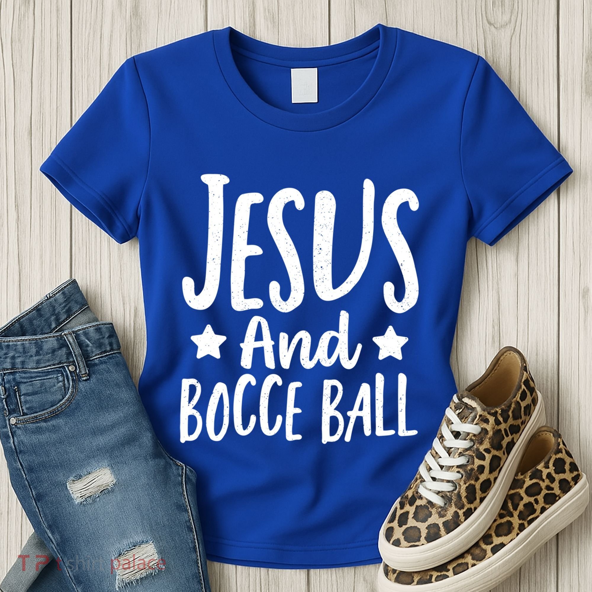 Jesus And Bocce Ball Gift Women's T-Shirt