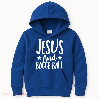 Jesus And Bocce Ball Gift Kids Hoodie
