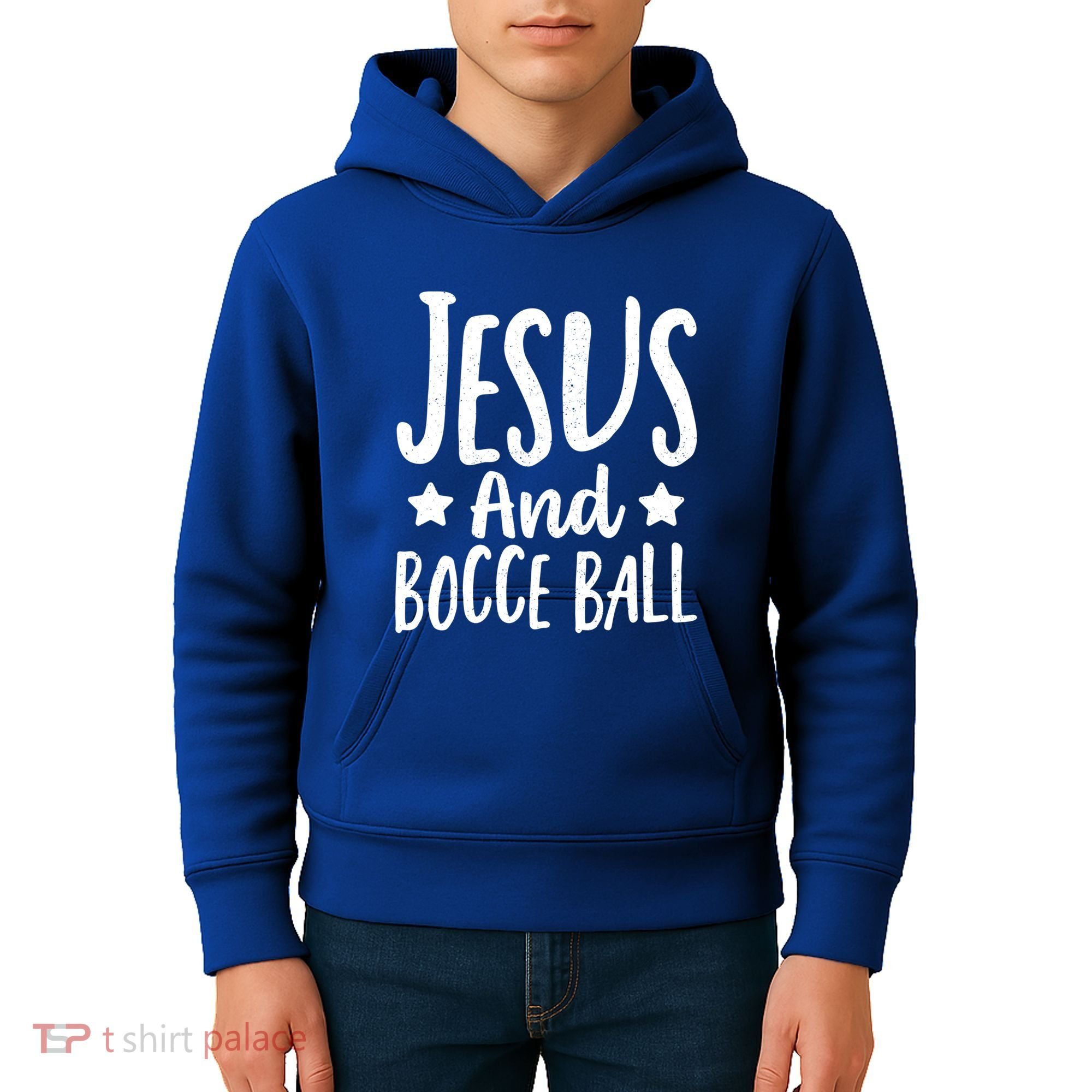 Jesus And Bocce Ball Gift Kids Hoodie