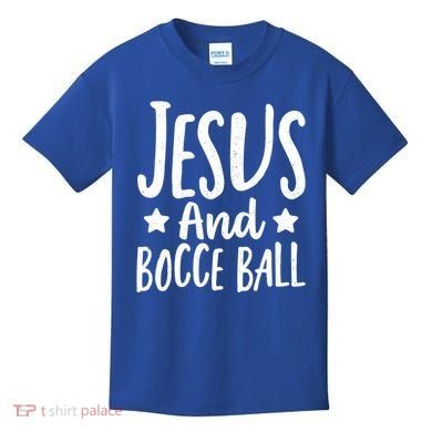 Jesus And Bocce Ball Gift Kids T-Shirt