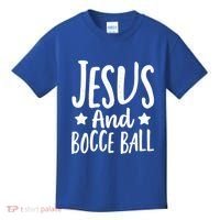 Jesus And Bocce Ball Gift Kids T-Shirt thumb 0