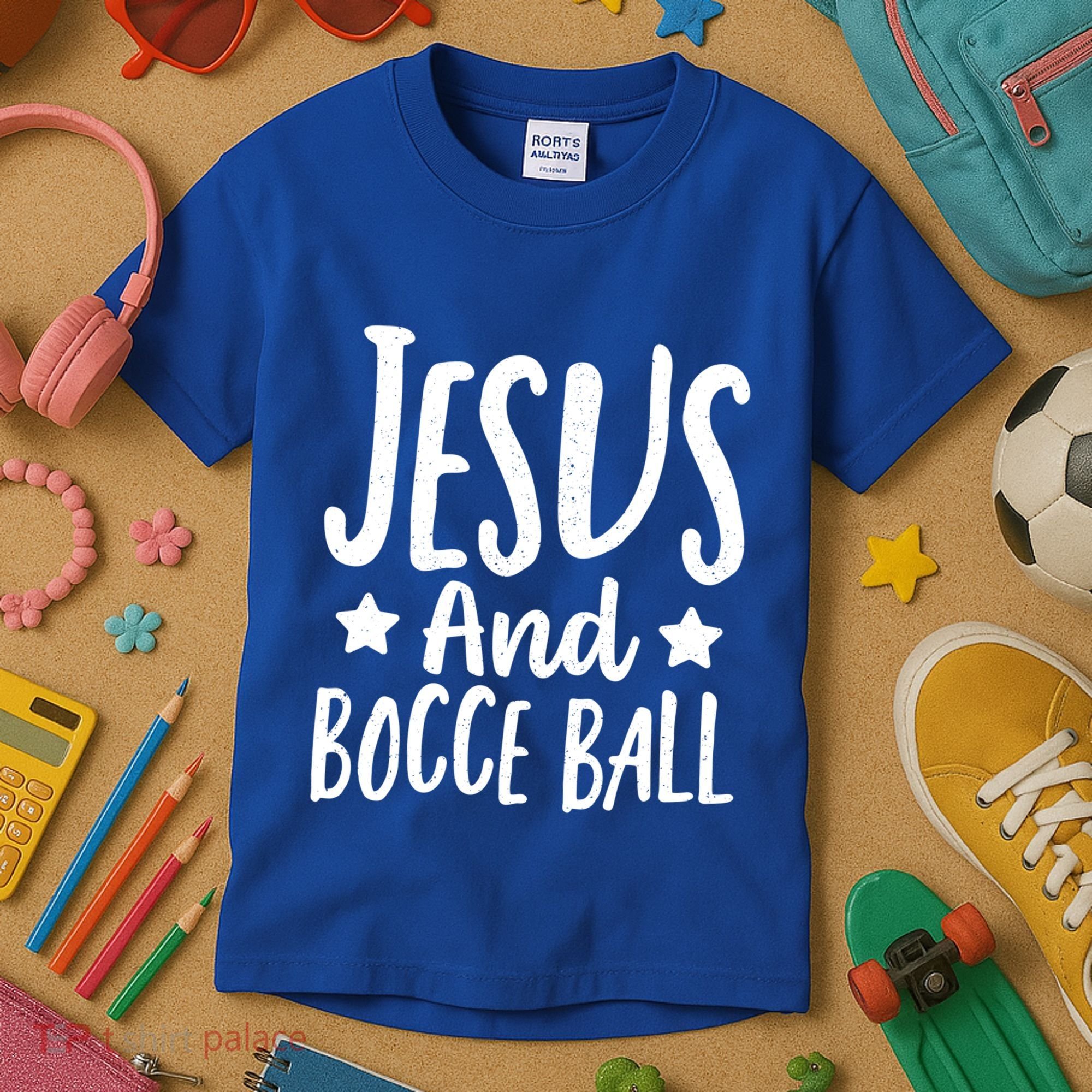 Jesus And Bocce Ball Gift Kids T-Shirt