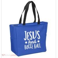 Jesus And Bocce Ball Gift Tote Bag thumb 2