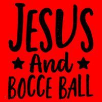 Jesus And Bocce Ball Gift Santa Hat thumb 1