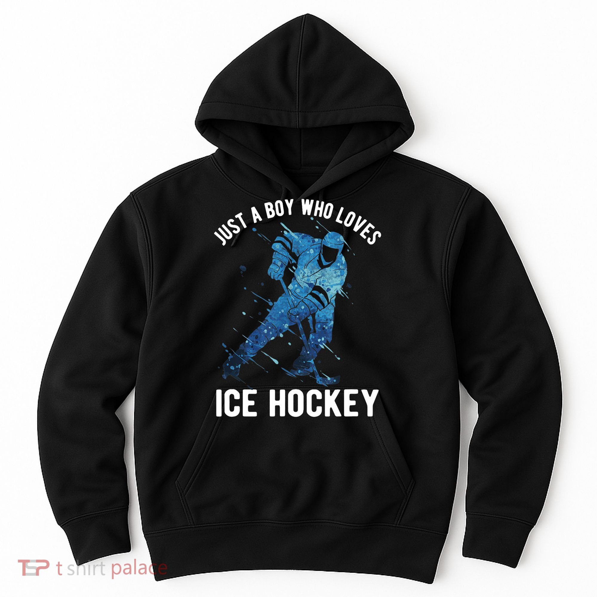 Just A Boy Who Loves Ice Hockey Hoodie