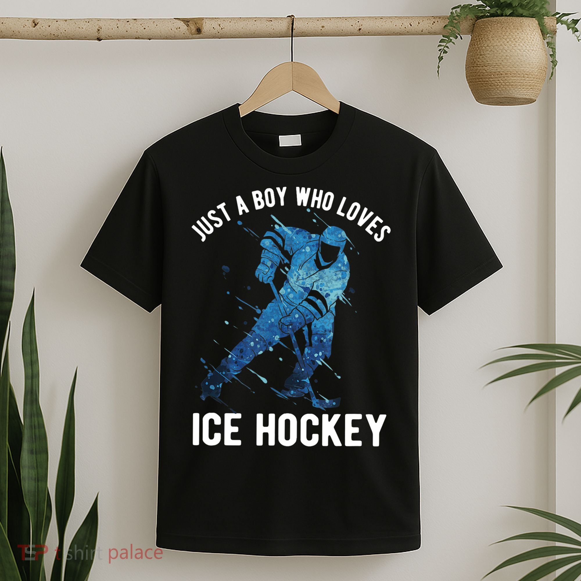 Just A Boy Who Loves Ice Hockey T-Shirt