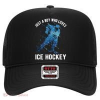Just A Boy Who Loves Ice Hockey Hat thumb 0