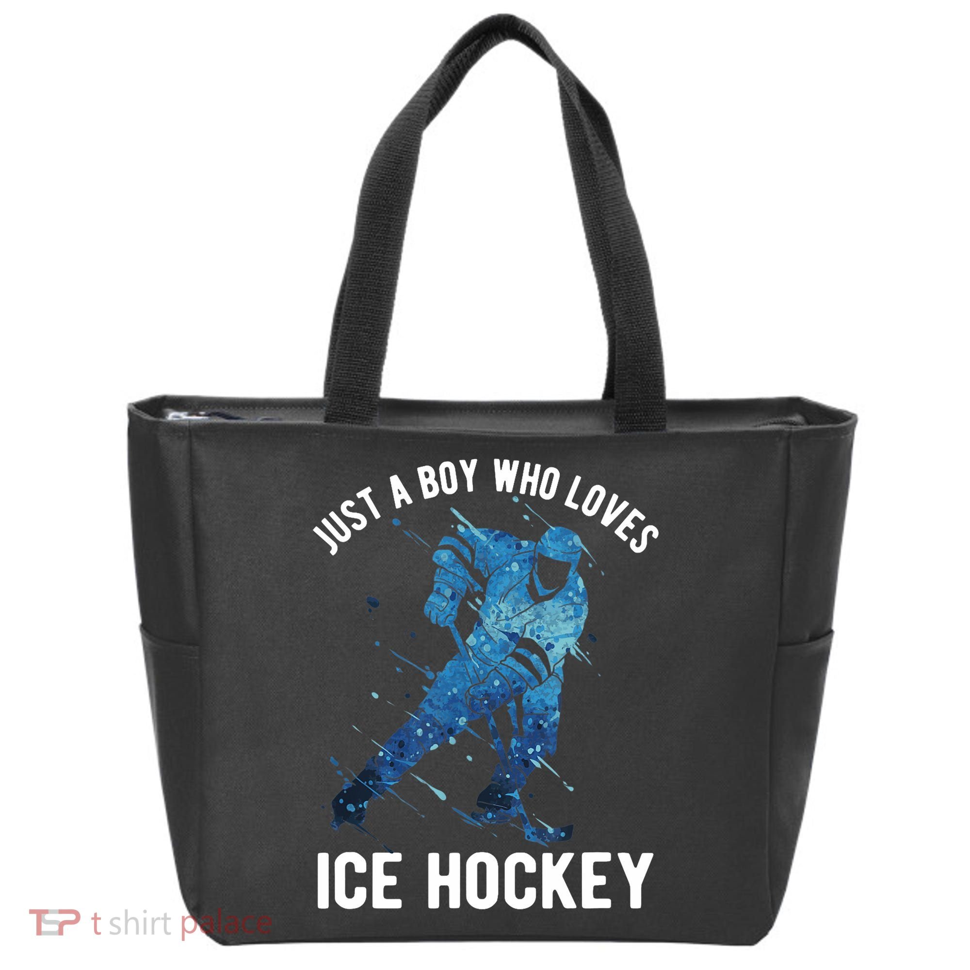 Just A Boy Who Loves Ice Hockey Tote Bag