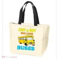 Just A Boy Who Loves School Buses & Cute Bus Lovers Tote Bag thumb 3