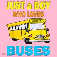 Just A Boy Who Loves School Buses & Cute Bus Lovers Coaster thumb 2