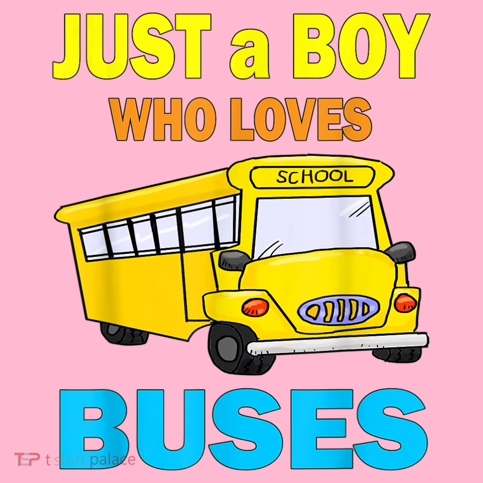 Just A Boy Who Loves School Buses & Cute Bus Lovers Coaster