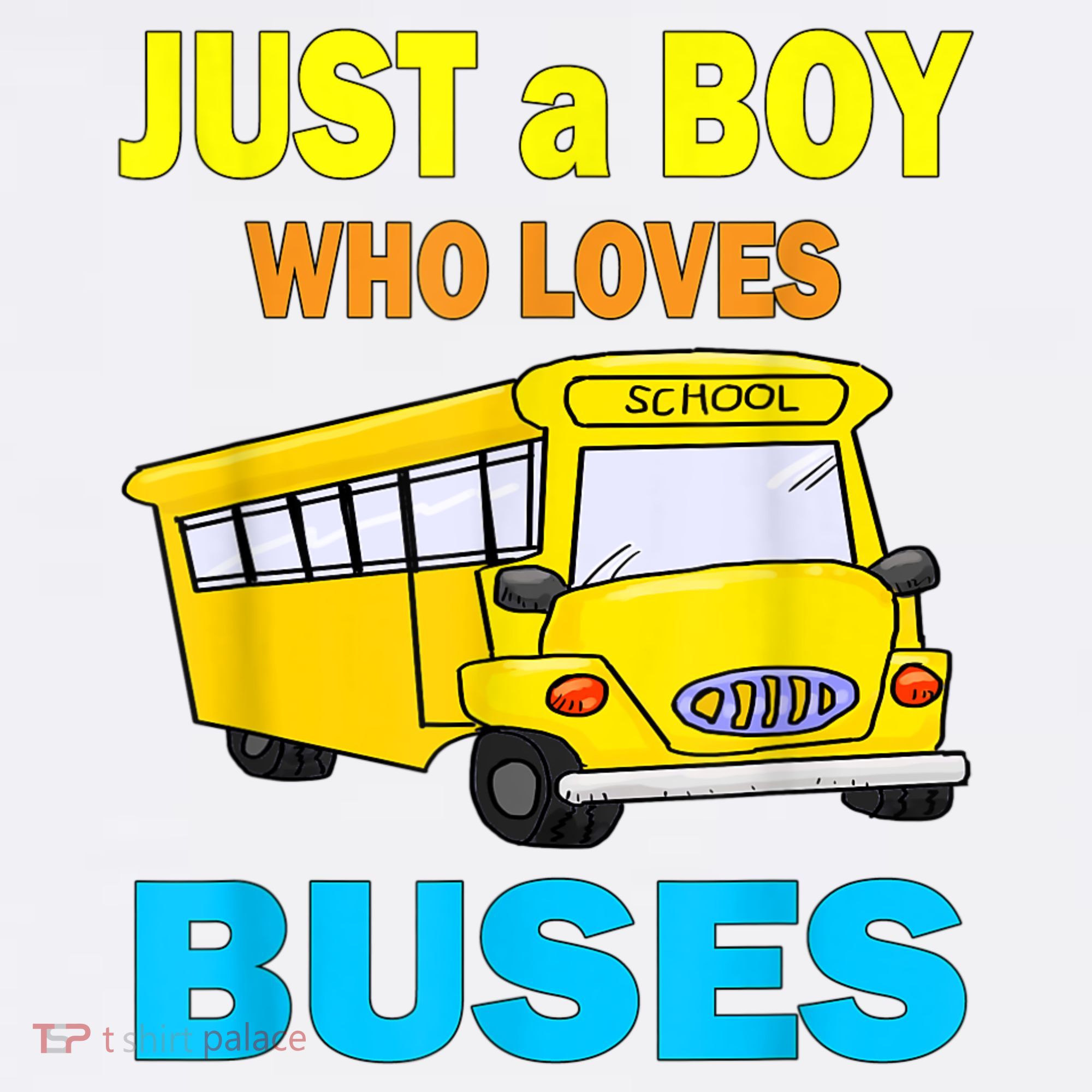 Just A Boy Who Loves School Buses & Cute Bus Lovers Apron