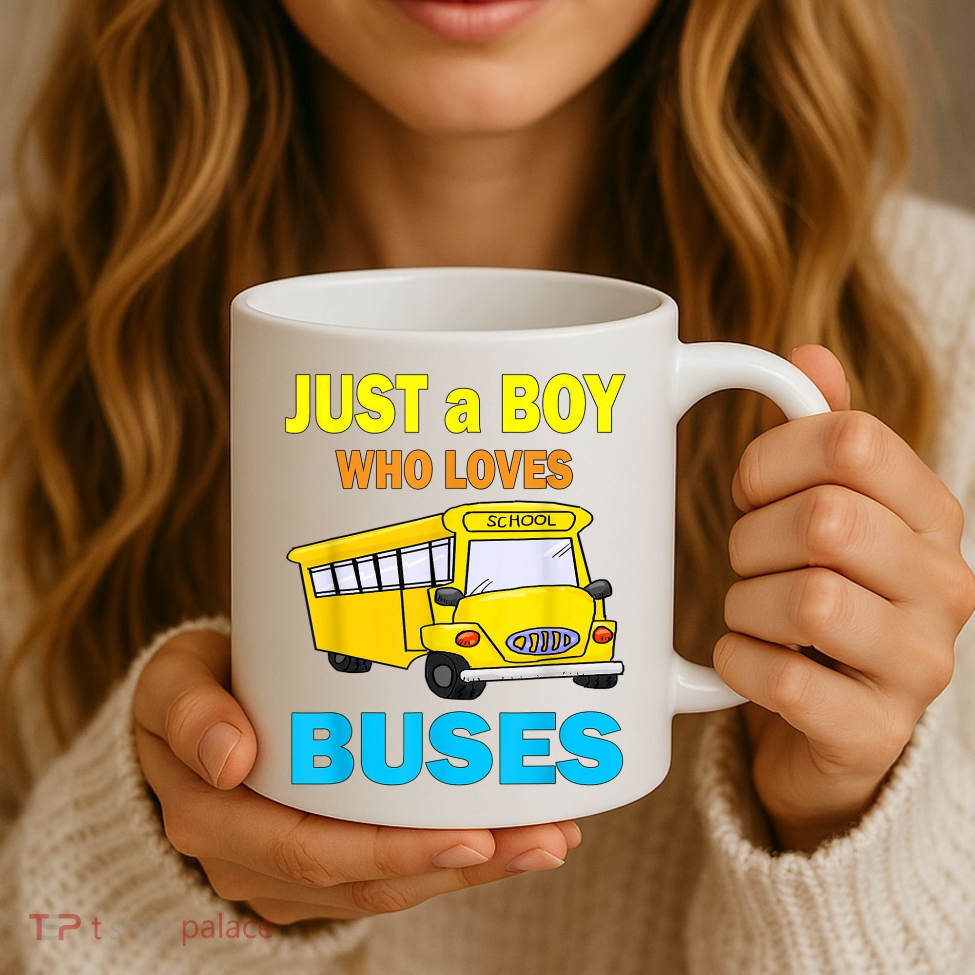 Just A Boy Who Loves School Buses & Cute Bus Lovers Coffee Mug