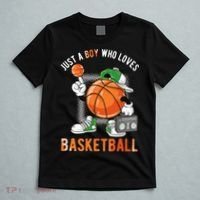 Just A Boy Who Loves Basketball T-Shirt thumb 5