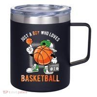 Just A Boy Who Loves Basketball 12oz Stainless Steel Coffee Mug thumb 0