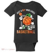 Just A Boy Who Loves Basketball Baby Bodysuit thumb 0