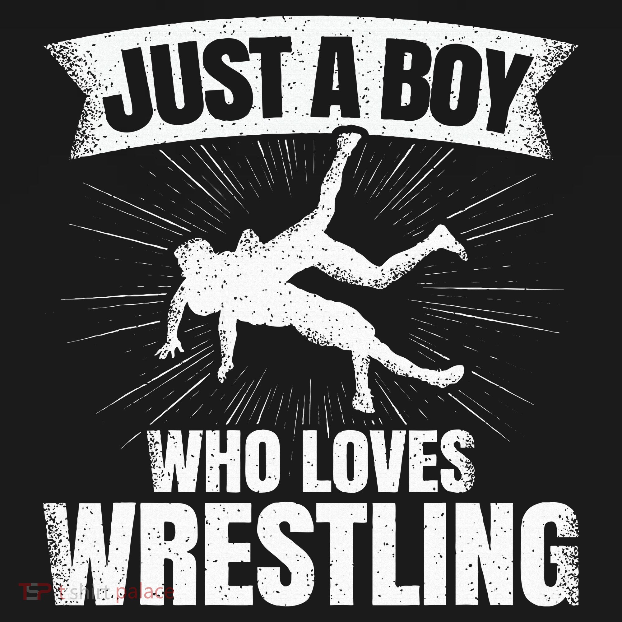 Just A Boy Who Loves Wrestling Wrestler Apron
