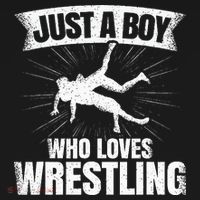 Just A Boy Who Loves Wrestling Wrestler Sweatshirt thumb 3