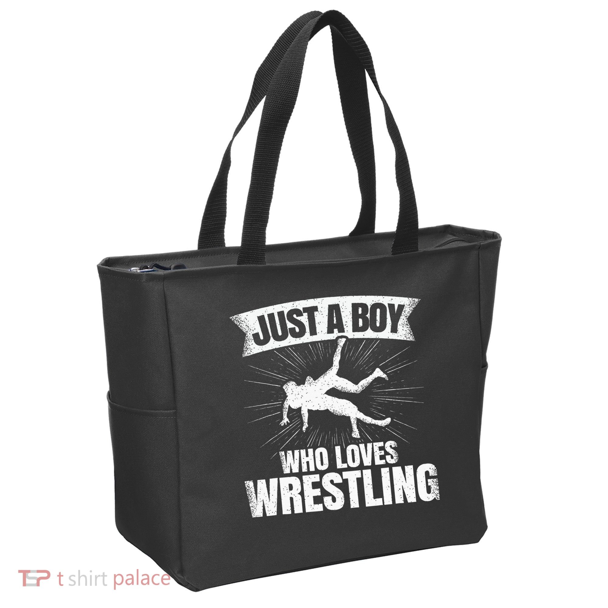Just A Boy Who Loves Wrestling Wrestler Tote Bag