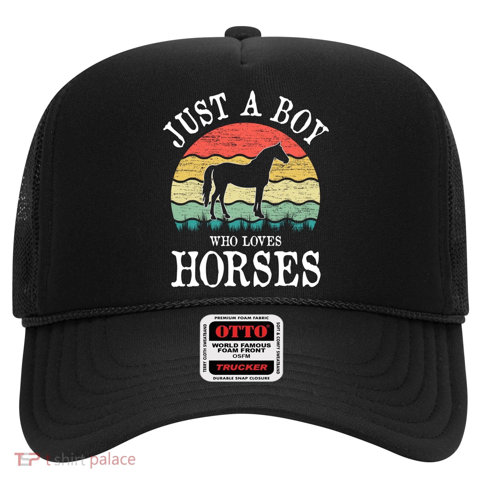 Just A Boy Who Loves Horses Gift Hat