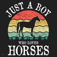 Just A Boy Who Loves Horses Gift Hat thumb 2