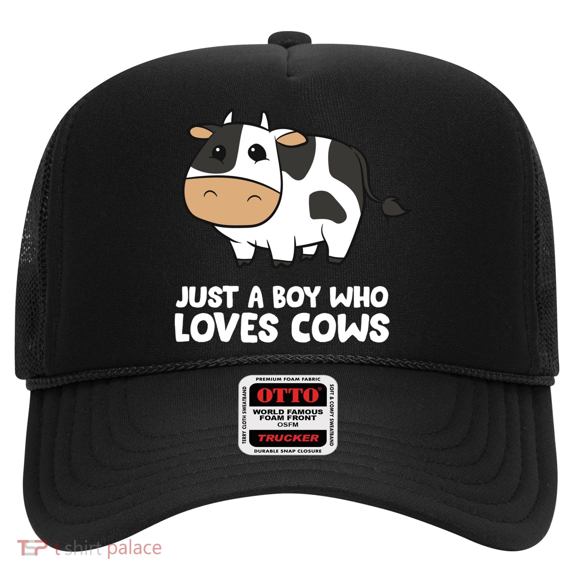 Just A Boy Who Loves Cows Gift Hat