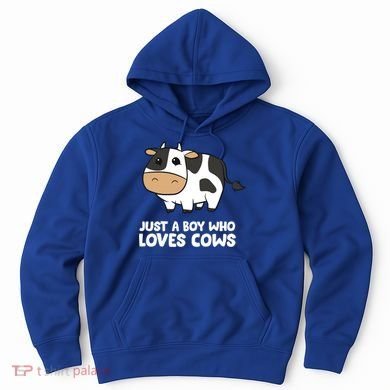 Just A Boy Who Loves Cows Gift Hoodie