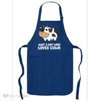 Just A Boy Who Loves Cows Gift Apron thumb 0