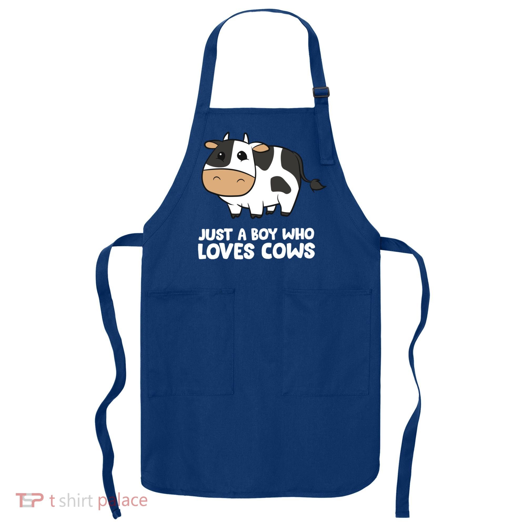 Just A Boy Who Loves Cows Gift Apron