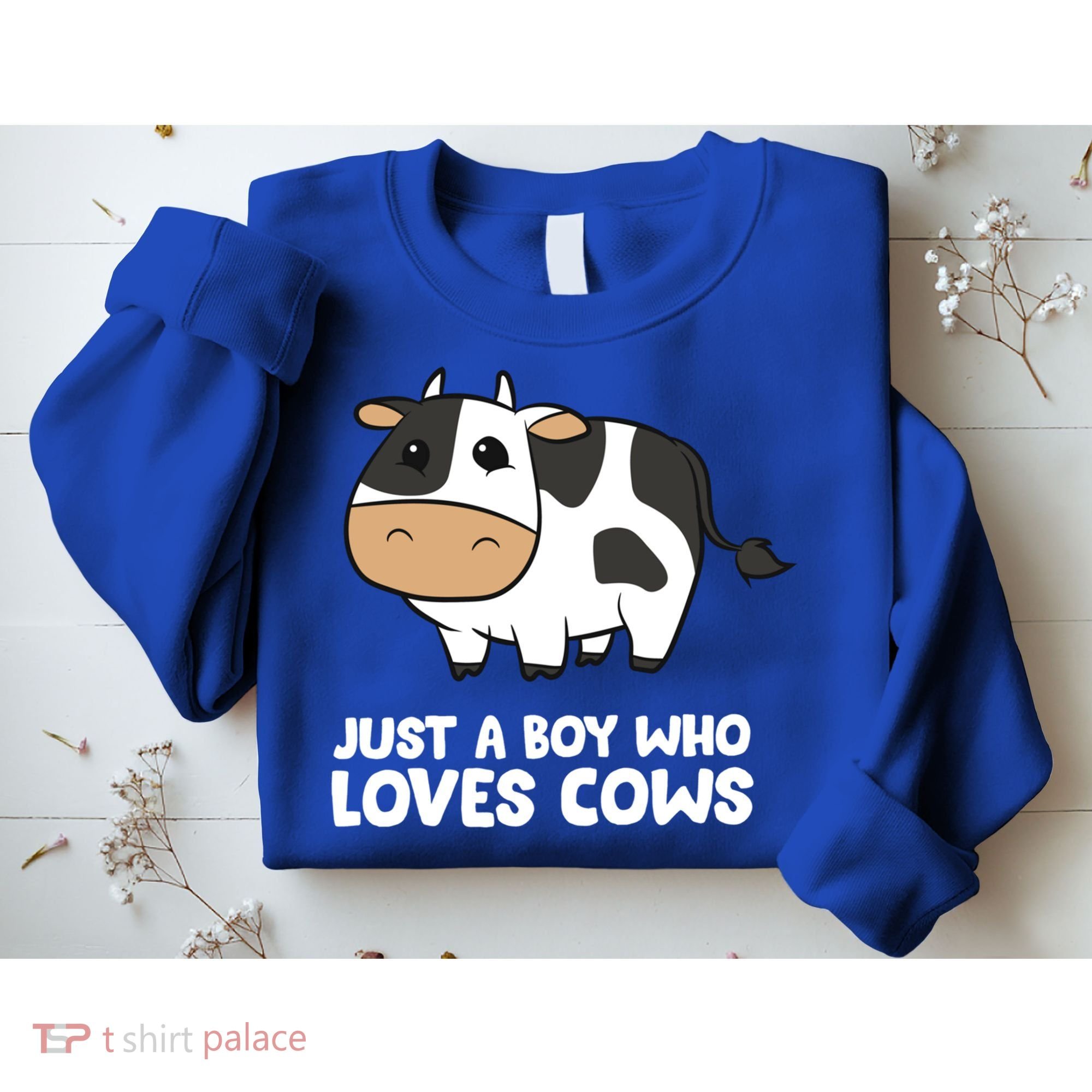 Just A Boy Who Loves Cows Gift Sweatshirt