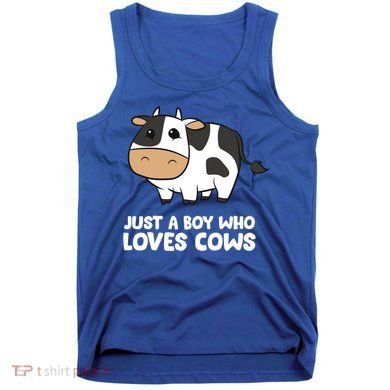 Just A Boy Who Loves Cows Gift Tank Top