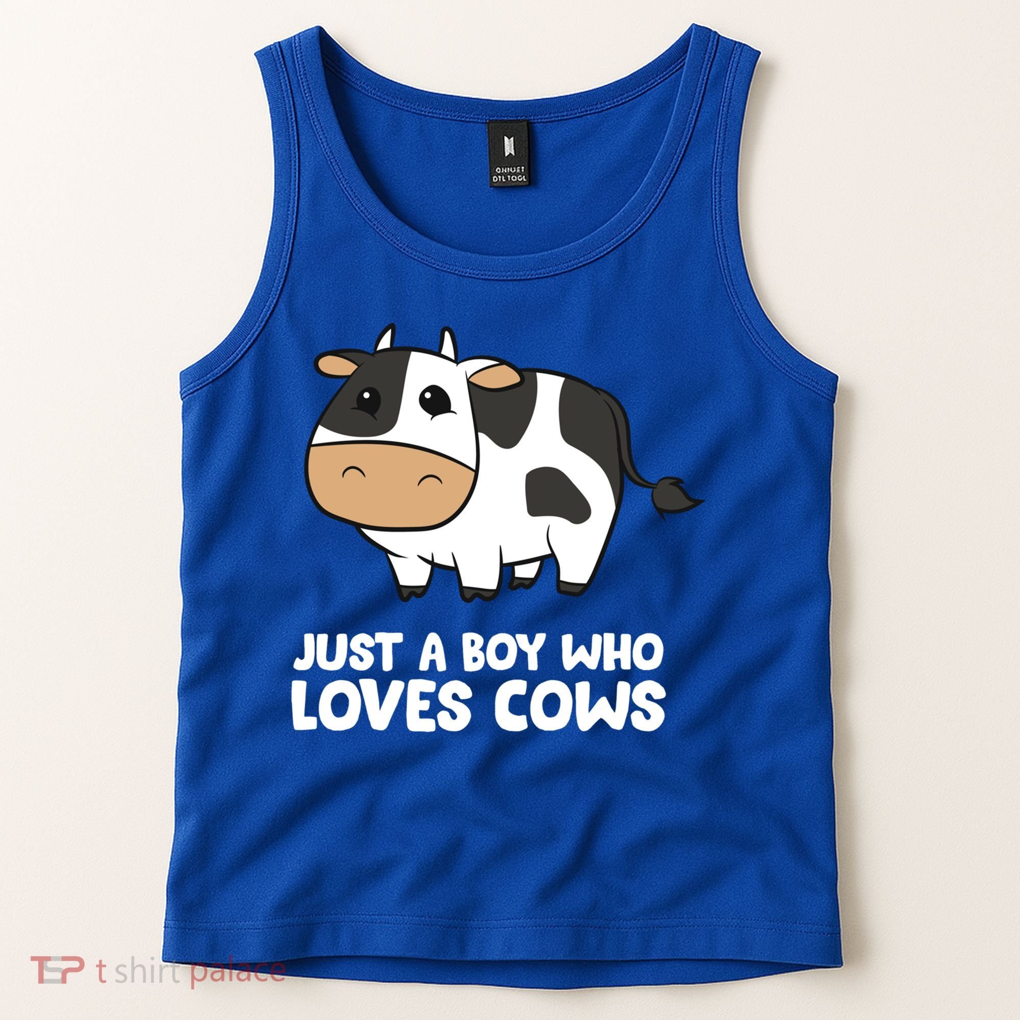 Just A Boy Who Loves Cows Gift Tank Top