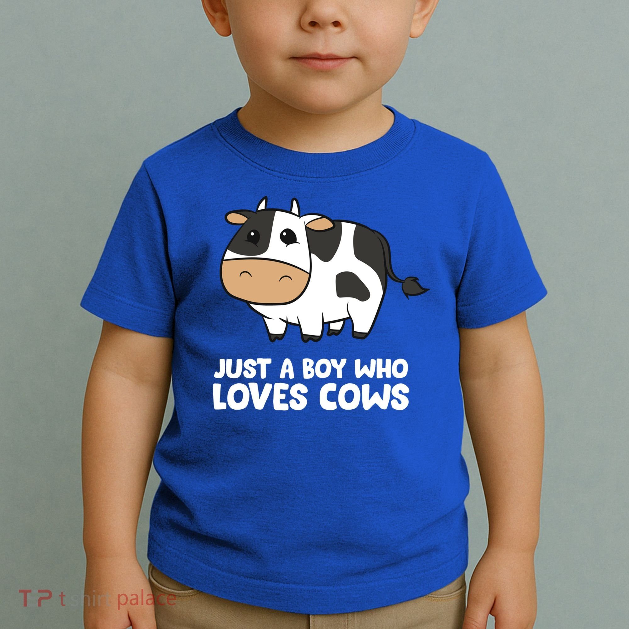 Just A Boy Who Loves Cows Gift Toddler T-Shirt