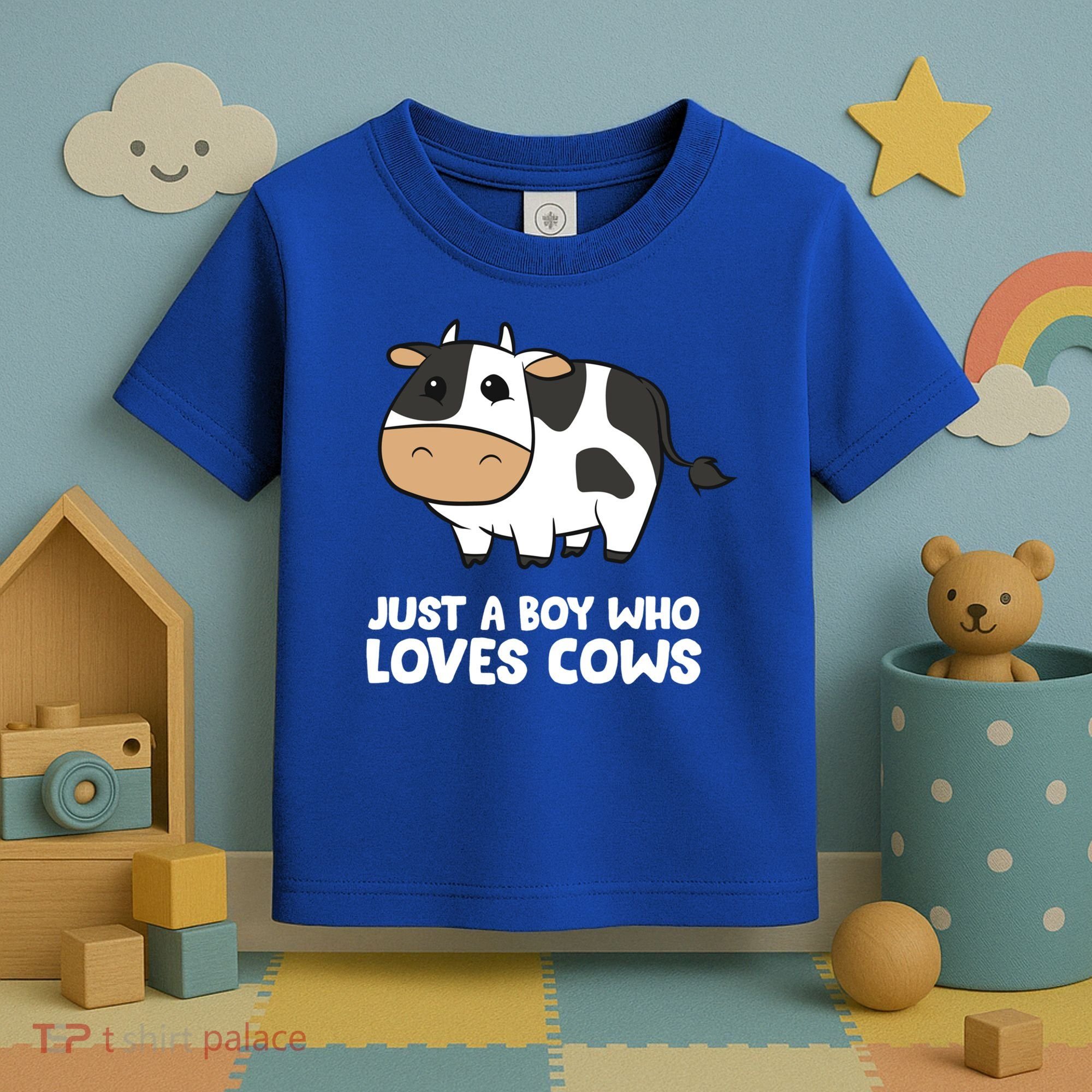 Just A Boy Who Loves Cows Gift Toddler T-Shirt
