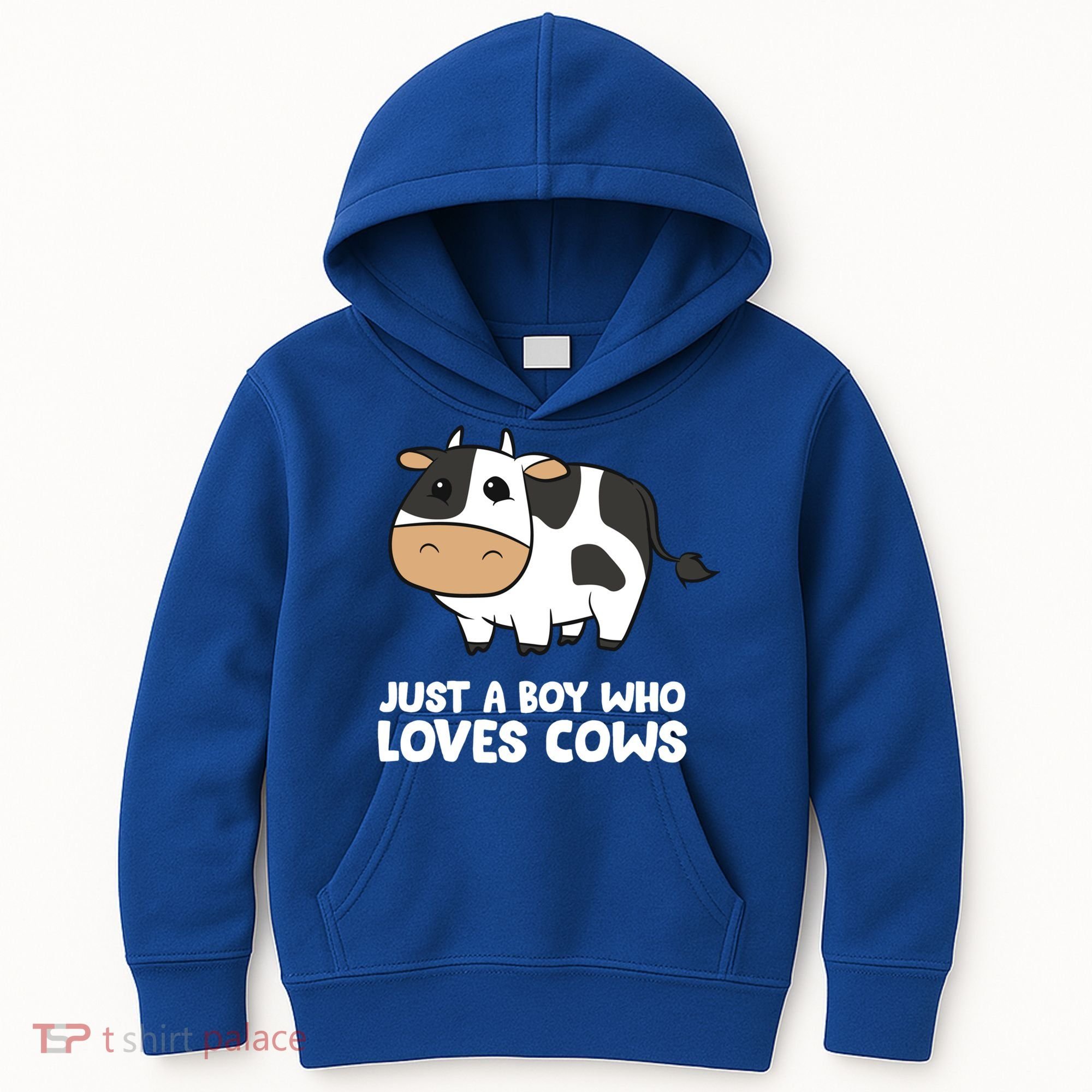 Just A Boy Who Loves Cows Gift Kids Hoodie